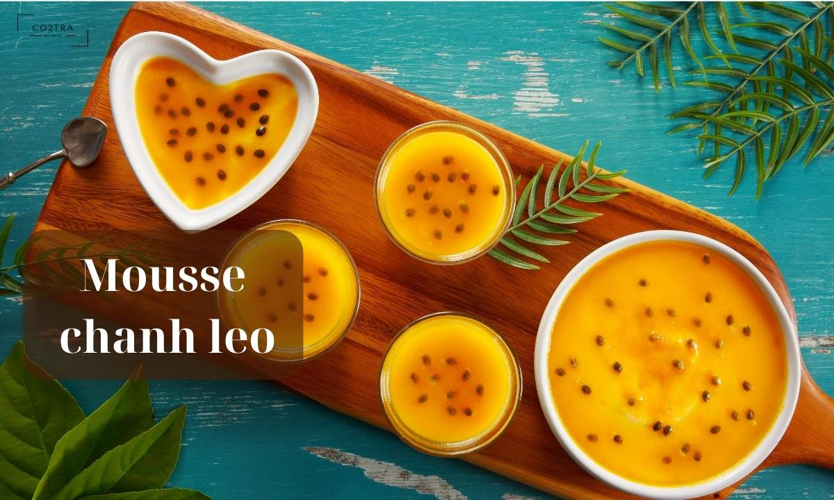 Công thức làm mousse chanh leo không cần lò nướng
